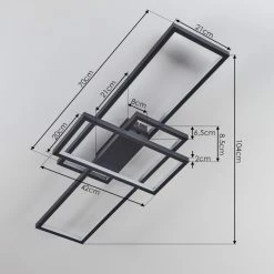 Hofstein Momahaki Deckenleuchte LED Anthrazit, 1-flammig, Fernbedienung 15 Hofstein Momahaki Deckenleuchte LED Anthrazit, 1-flammig, Fernbedienung -LED Leuchten Verkäufe momahaki deckenleuchte h3384756 3