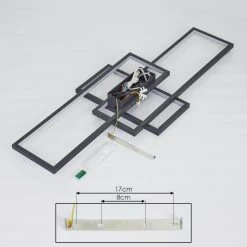 Hofstein Momahaki Deckenleuchte LED Anthrazit, 1-flammig, Fernbedienung 16 Hofstein Momahaki Deckenleuchte LED Anthrazit, 1-flammig, Fernbedienung -LED Leuchten Verkäufe momahaki deckenleuchte h3384756 4