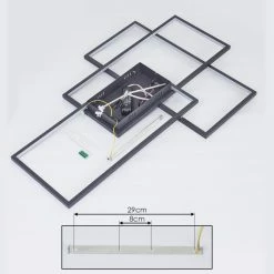 Hofstein Momahaki Deckenleuchte LED Anthrazit, 1-flammig, Fernbedienung -LED Leuchten Verkäufe momahaki deckenleuchte h3384794 4