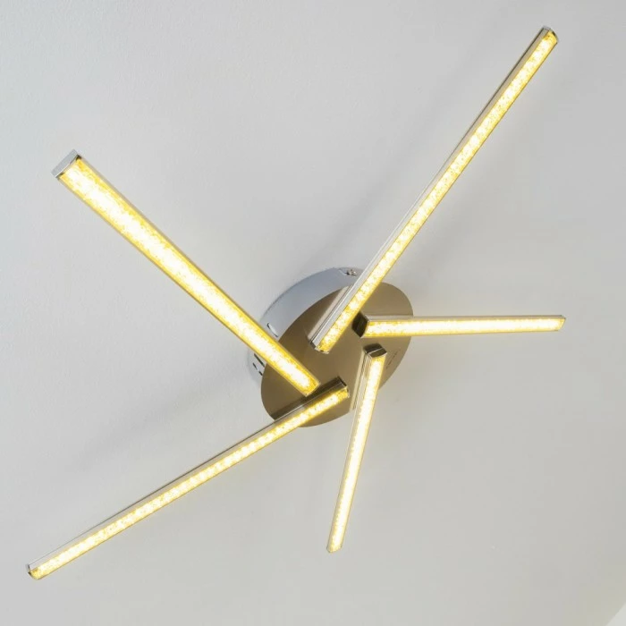 Hofstein Moncton Deckenleuchte LED Nickel-Matt, 1-flammig 11 Hofstein Moncton Deckenleuchte LED Nickel-Matt, 1-flammig – Bild 11