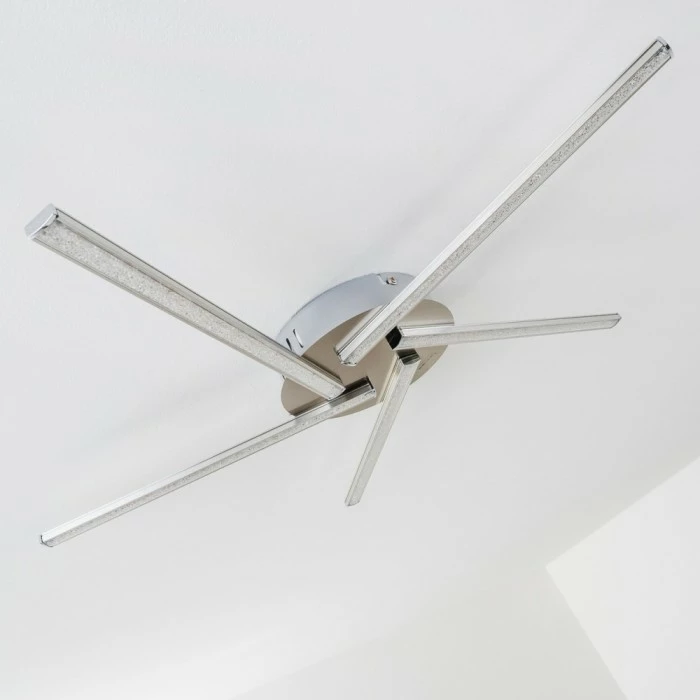 Hofstein Moncton Deckenleuchte LED Nickel-Matt, 1-flammig 20 Hofstein Moncton Deckenleuchte LED Nickel-Matt, 1-flammig – Bild 20