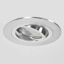 Hofstein Monthois Einbauleuchte LED Nickel-Matt, Chrom, 1-flammig -LED Leuchten Verkäufe monthois einbauleuchte h3618400 6