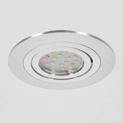 Hofstein Monthois Einbauleuchte LED Nickel-Matt, Chrom, 1-flammig -LED Leuchten Verkäufe monthois einbauleuchte h3618400 7