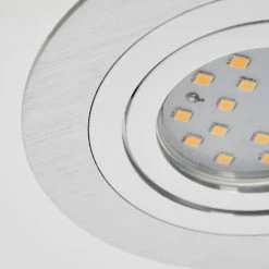 Hofstein Monthois Einbauleuchte LED Nickel-Matt, Chrom, 1-flammig -LED Leuchten Verkäufe monthois einbauleuchte h3618400 8