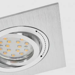 Hofstein Monthois Einbauleuchte LED Nickel-Matt, Chrom, 1-flammig -LED Leuchten Verkäufe monthois einbauleuchte h3619049 5