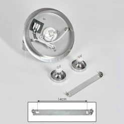 Hofstein Morges Deckenleuchte LED Nickel-Matt, Chrom, 2-flammig -LED Leuchten Verkäufe morges deckenleuchte h3458556 4