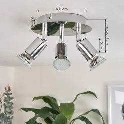 Hofstein Morges Deckenleuchte LED Chrom, 3-flammig -LED Leuchten Verkäufe morges deckenleuchte h3548189 3