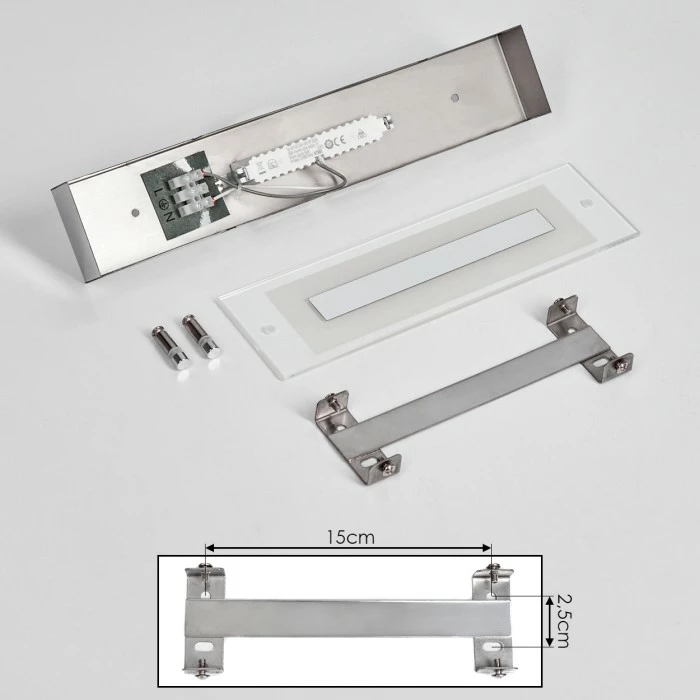 Hofstein Morges Deckenleuchte LED Chrom, 1-flammig 5 Hofstein Morges Deckenleuchte LED Chrom, 1-flammig – Bild 5