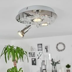 Hofstein Morges Deckenleuchte LED Chrom, Weiß, 3-flammig 20 Hofstein Morges Deckenleuchte LED Chrom, Weiß, 3-flammig -LED Leuchten Verkäufe morges deckenleuchte h3570890 8