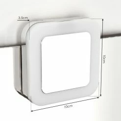 Hofstein Morges Spiegelleuchte LED Chrom, Weiß, 1-flammig -LED Leuchten Verkäufe morges spiegelleuchte h3459959 3