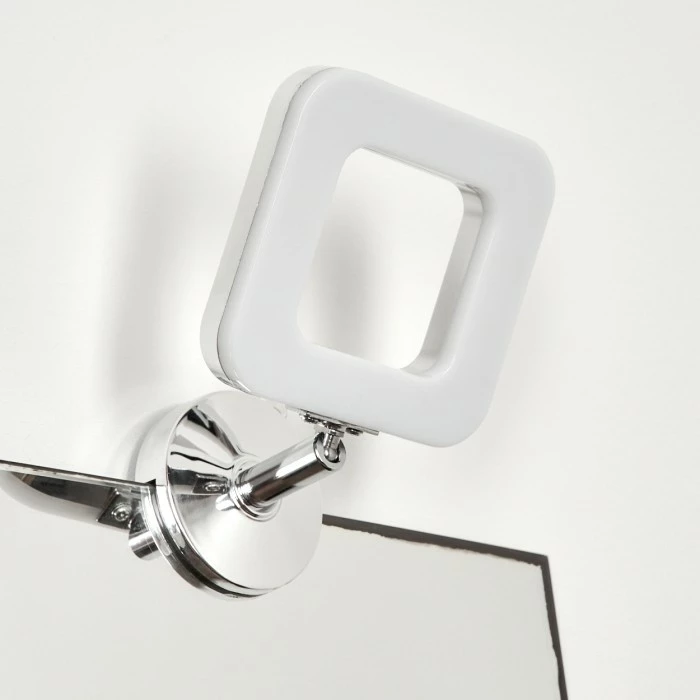 Hofstein Morges Spiegelleuchte LED Chrom, Weiß, 1-flammig 8 Hofstein Morges Spiegelleuchte LED Chrom, Weiß, 1-flammig – Bild 8