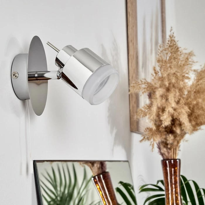 Hofstein Morges Wandleuchte LED Chrom, 1-flammig 2 Hofstein Morges Wandleuchte LED Chrom, 1-flammig – Bild 2