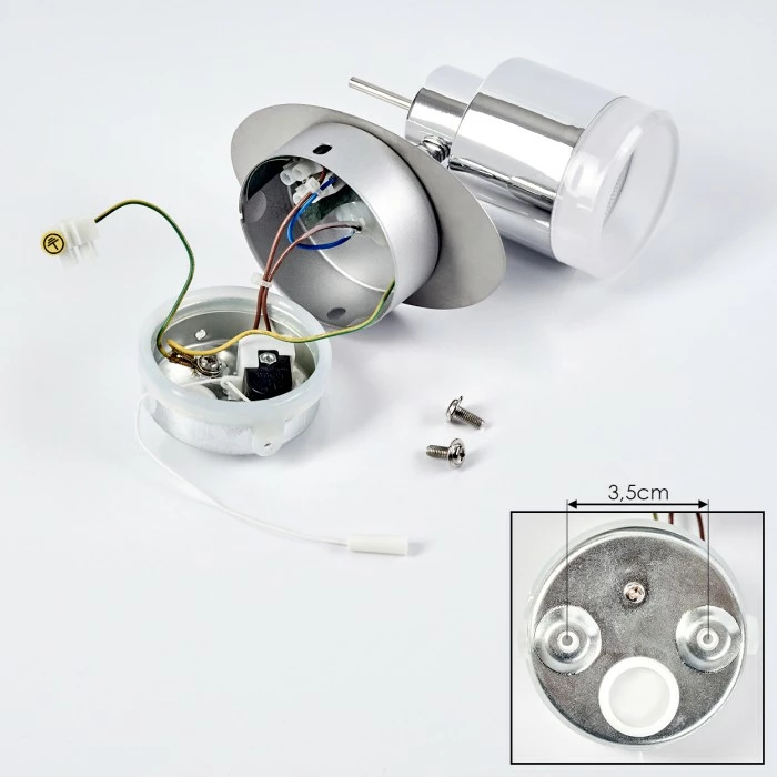 Hofstein Morges Wandleuchte LED Chrom, 1-flammig 5 Hofstein Morges Wandleuchte LED Chrom, 1-flammig – Bild 5