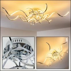 Hofstein MOSKAU Deckenleuchte LED Chrom, 6-flammig