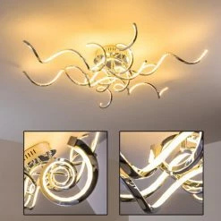 Hofstein MOSKAU Deckenleuchte LED Chrom, 6-flammig -LED Leuchten Verkäufe moskau deckenleuchte h169057 10