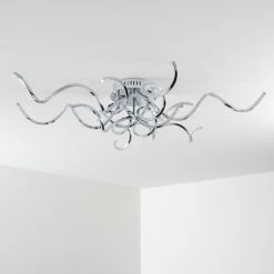 Hofstein MOSKAU Deckenleuchte LED Chrom, 6-flammig -LED Leuchten Verkäufe moskau deckenleuchte h169057 18