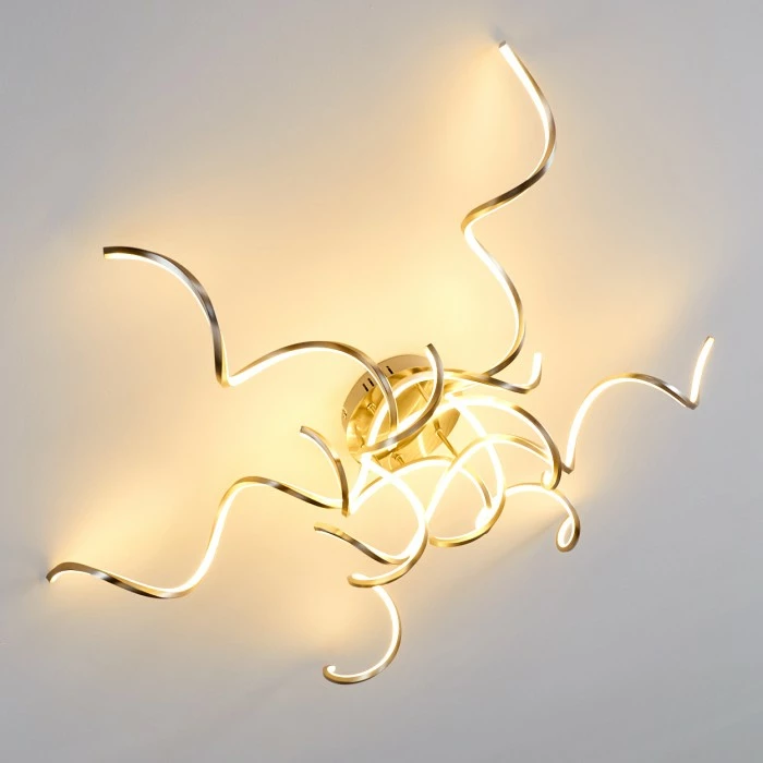 Hofstein Moskau Deckenleuchte LED Nickel-Matt, 6-flammig 3 Hofstein Moskau Deckenleuchte LED Nickel-Matt, 6-flammig – Bild 3