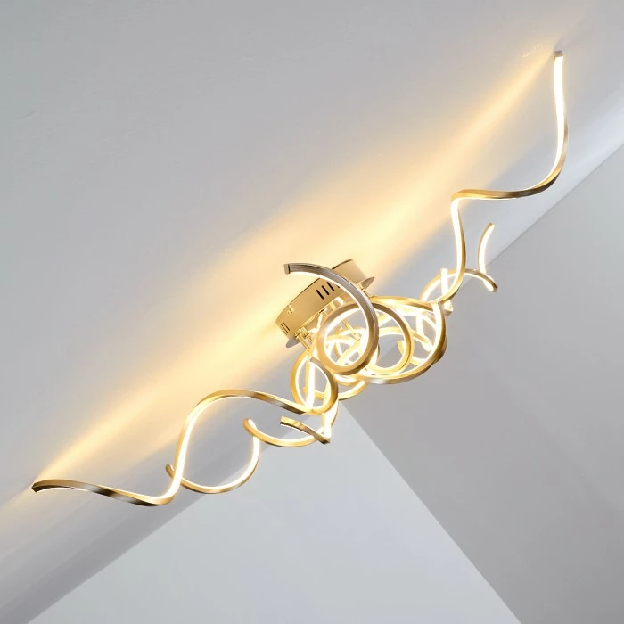 Hofstein Moskau Deckenleuchte LED Nickel-Matt, 6-flammig 5 Hofstein Moskau Deckenleuchte LED Nickel-Matt, 6-flammig – Bild 5