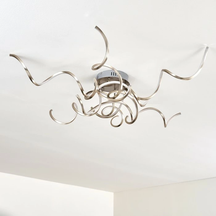 Hofstein Moskau Deckenleuchte LED Nickel-Matt, 6-flammig 6 Hofstein Moskau Deckenleuchte LED Nickel-Matt, 6-flammig – Bild 6