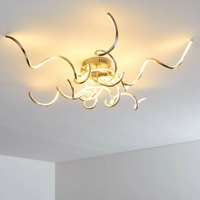 Hofstein Moskau Deckenleuchte LED Nickel-Matt, 6-flammig 10 Hofstein Moskau Deckenleuchte LED Nickel-Matt, 6-flammig – Bild 10