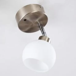 Hofstein Motala Deckenleuchte LED Nickel-Matt, Weiß, 1-flammig, Fernbedienung, Farbwechsler -LED Leuchten Verkäufe motala deckenleuchte h3298237 do1 4