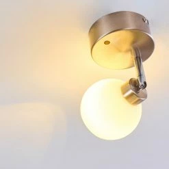 Hofstein Motala Deckenleuchte LED Nickel-Matt, Weiß, 1-flammig, Fernbedienung, Farbwechsler -LED Leuchten Verkäufe motala deckenleuchte h3298237 do1 9