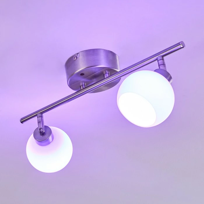 Hofstein Motala Deckenleuchte LED Nickel-Matt, 2-flammig, Fernbedienung, Farbwechsler 6 Hofstein Motala Deckenleuchte LED Nickel-Matt, 2-flammig, Fernbedienung, Farbwechsler – Bild 6