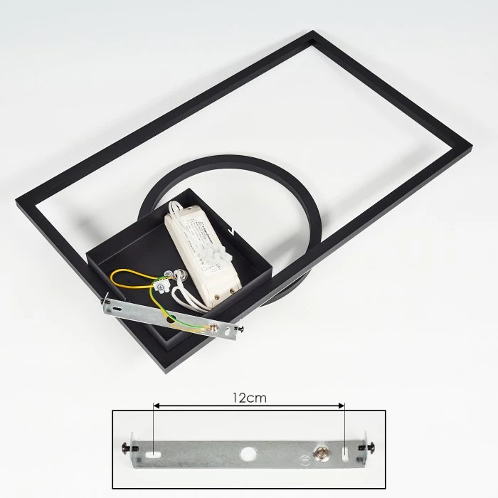 Hofstein Moya Deckenleuchte LED Schwarz, 1-flammig 5 Hofstein Moya Deckenleuchte LED Schwarz, 1-flammig – Bild 5