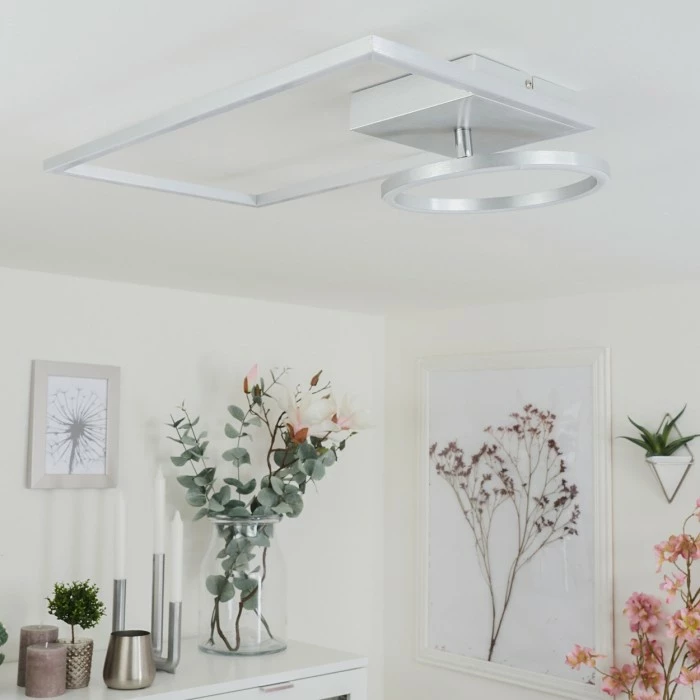 Hofstein Moya Deckenleuchte LED Silber, Weiß, 1-flammig 12 Hofstein Moya Deckenleuchte LED Silber, Weiß, 1-flammig – Bild 12