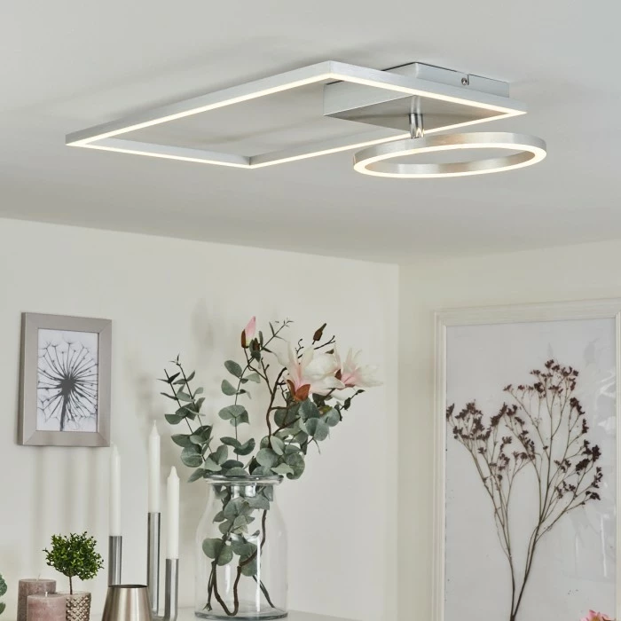 Hofstein Moya Deckenleuchte LED Silber, Weiß, 1-flammig 9 Hofstein Moya Deckenleuchte LED Silber, Weiß, 1-flammig – Bild 9