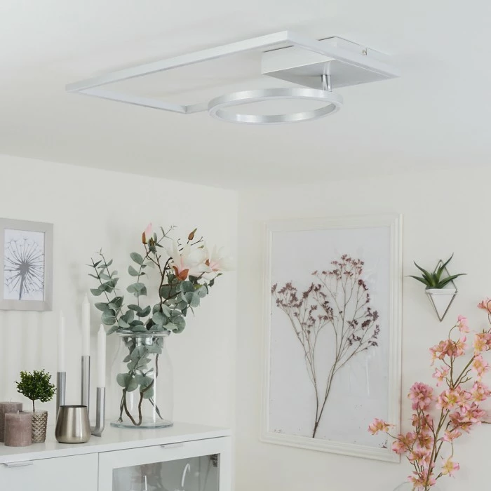 Hofstein Moya Deckenleuchte LED Silber, Weiß, 1-flammig 10 Hofstein Moya Deckenleuchte LED Silber, Weiß, 1-flammig – Bild 10