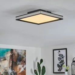 Hofstein Nabbas Deckenpanel LED Schwarz, 1-flammig -LED Leuchten Verkäufe nabbas deckenpanel h3580417 8