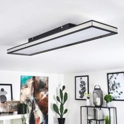 Hofstein Nabbas Deckenpanel LED Schwarz, 1-flammig, Fernbedienung -LED Leuchten Verkäufe nabbas deckenpanel h3580455 4