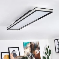 Hofstein Nabbas Deckenpanel LED Schwarz, 1-flammig, Fernbedienung -LED Leuchten Verkäufe nabbas deckenpanel h3580455 9