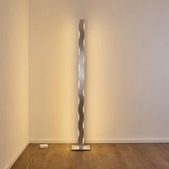 Hofstein Nagold Stehleuchte LED Nickel-Matt, Chrom, 1-flammig -LED Leuchten Verkäufe nagold stehleuchte h3307373 12