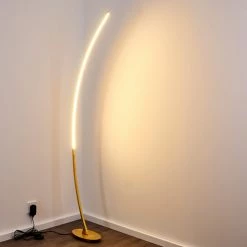 Hofstein Nagu Stehleuchte LED Gold, 1-flammig -LED Leuchten Verkäufe nagu stehleuchte h3098516 do4 18