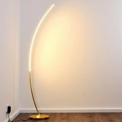 Hofstein Nagu Stehleuchte LED Gold, 1-flammig -LED Leuchten Verkäufe nagu stehleuchte h3098516 do4 2