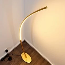Hofstein Nagu Stehleuchte LED Gold, 1-flammig -LED Leuchten Verkäufe nagu stehleuchte h3098516 do4 6