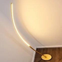 Hofstein Nagu Stehleuchte LED Gold, 1-flammig -LED Leuchten Verkäufe nagu stehleuchte h3098516 do4 8