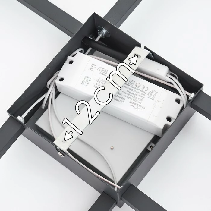 Hofstein Narpes Deckenleuchte LED Anthrazit, 1-flammig 21 Hofstein Narpes Deckenleuchte LED Anthrazit, 1-flammig – Bild 21