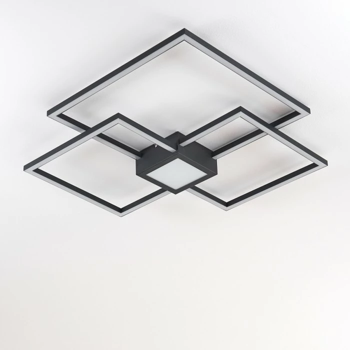 Hofstein Narpes Deckenleuchte LED Anthrazit, 1-flammig 10 Hofstein Narpes Deckenleuchte LED Anthrazit, 1-flammig – Bild 10