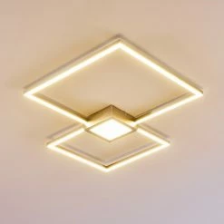 Hofstein Narpes Deckenleuchte LED Nickel-Matt, 1-flammig -LED Leuchten Verkäufe narpes deckenleuchte h3311837 9