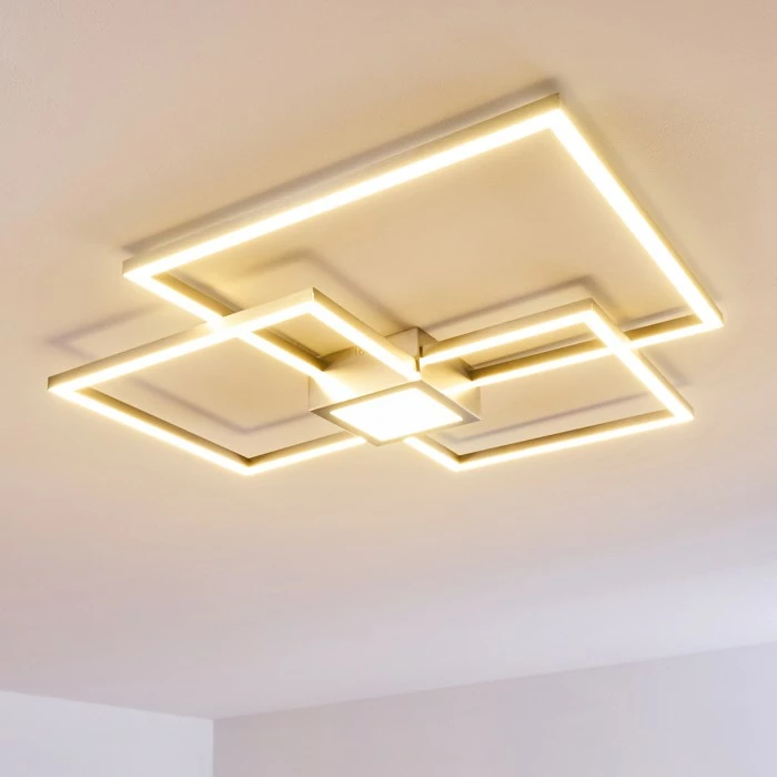 Hofstein Narpes Deckenleuchte LED Nickel-Matt, 1-flammig 17 Hofstein Narpes Deckenleuchte LED Nickel-Matt, 1-flammig – Bild 17