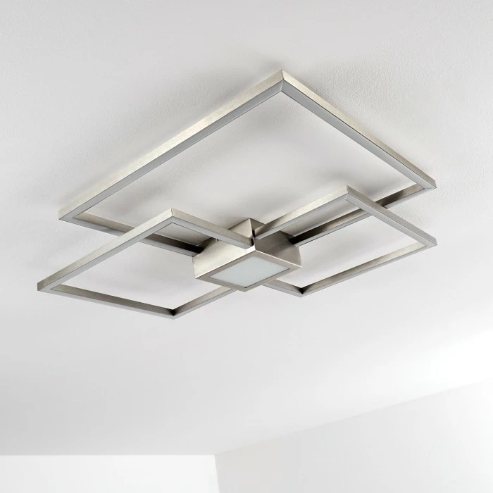 Hofstein Narpes Deckenleuchte LED Nickel-Matt, 1-flammig 10 Hofstein Narpes Deckenleuchte LED Nickel-Matt, 1-flammig – Bild 10