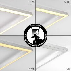 Hofstein Narpes Deckenleuchte LED Nickel-Matt, 1-flammig -LED Leuchten Verkäufe narpes deckenleuchte h3322413 11