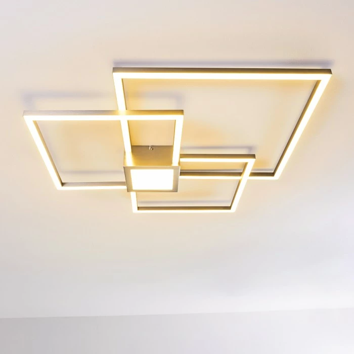 Hofstein Narpes Deckenleuchte LED Nickel-Matt, 1-flammig 11 Hofstein Narpes Deckenleuchte LED Nickel-Matt, 1-flammig – Bild 11