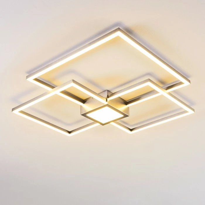 Hofstein Narpes Deckenleuchte LED Nickel-Matt, 1-flammig 14 Hofstein Narpes Deckenleuchte LED Nickel-Matt, 1-flammig – Bild 14