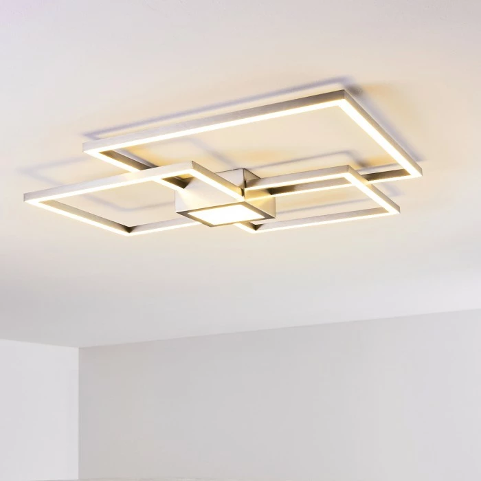 Hofstein Narpes Deckenleuchte LED Nickel-Matt, 1-flammig 16 Hofstein Narpes Deckenleuchte LED Nickel-Matt, 1-flammig – Bild 16