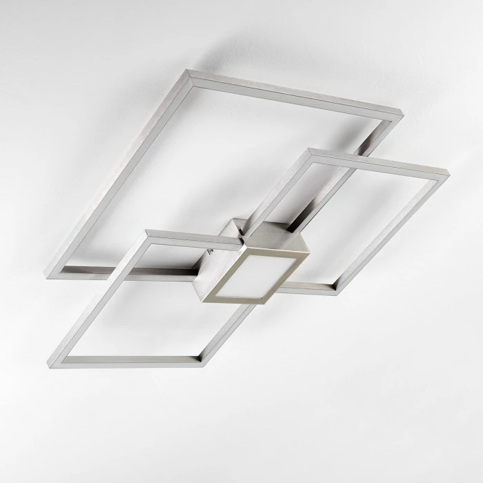 Hofstein Narpes Deckenleuchte LED Nickel-Matt, 1-flammig 7 Hofstein Narpes Deckenleuchte LED Nickel-Matt, 1-flammig – Bild 7