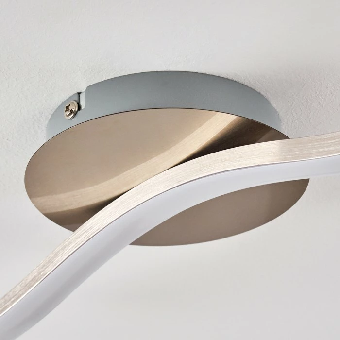 Hofstein Nendaz Deckenleuchte LED Nickel-Matt, 1-flammig 13 Hofstein Nendaz Deckenleuchte LED Nickel-Matt, 1-flammig – Bild 13